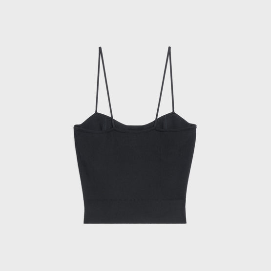 Women Cropped Bustier - Black