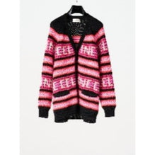 Men Cardigan - Black/Pink