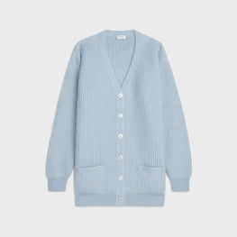 Women Long Cardigan - Light Blue