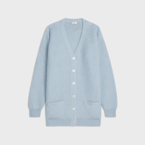 Women Long Cardigan - Light Blue