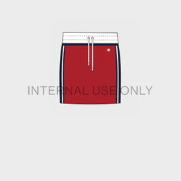 Women Courte Triomphe Skirt - Red/Navy