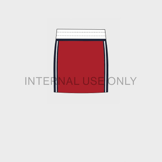 Women Courte Triomphe Skirt - Red/Navy