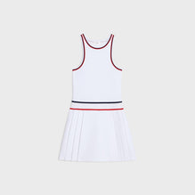 Women Athlétique Sans Manches Dress - White/Red/Blue