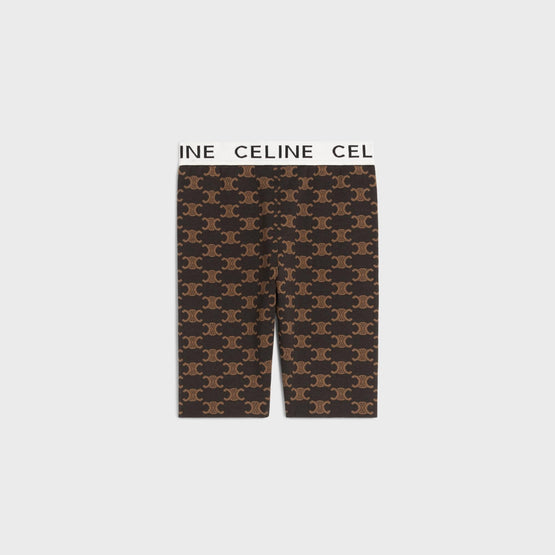 Women Celine Cycliste Shorts - Brown