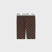 Women Celine Cycliste Shorts - Brown