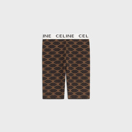 Women Celine Cycliste Shorts - Brown