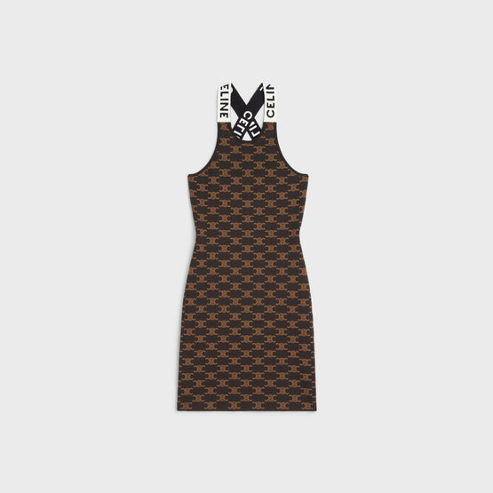 Women Débardeur Dress - Brown