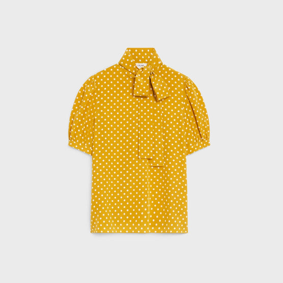 Women Lavallière Côté Blouse - Tournesol/Craie