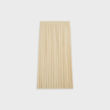 Women Plissee Piquee Skirt - Vanilla