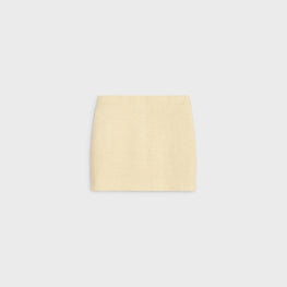 Women Courte Skirt - Jaune Paille