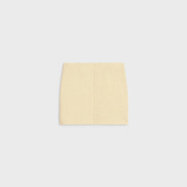 Women Courte Skirt - Jaune Paille