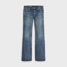 Women Low Flare Jeans - Dark Union Wash