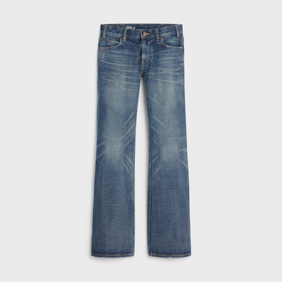 Women Low Flare Jeans - Dark Union Wash