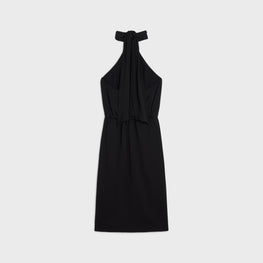 Women Drapee Barrette Signature Dress - Black