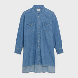 Men Chemise Peintre Western Shirt - Union Ocean Wash