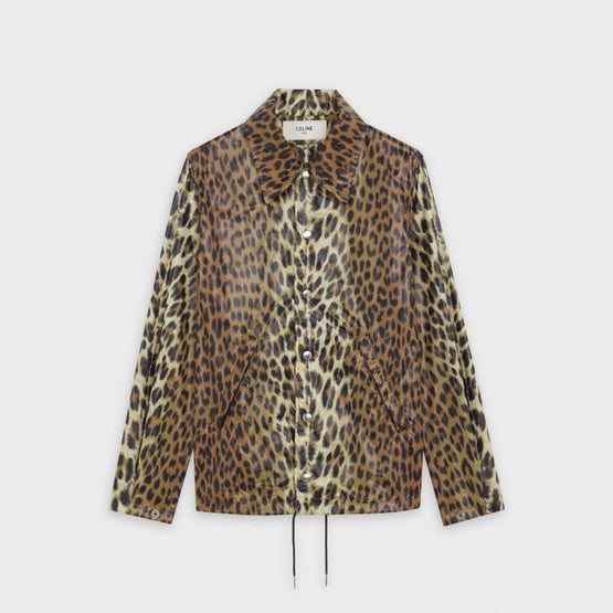 Men Legere Boutonnee Jacket - Leopard