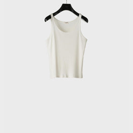 Men Triomphe Tank Top - Off White/Black