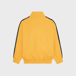 Men Sweat Zippé Bandes Pressions Jacket - Golden Yellow/Black