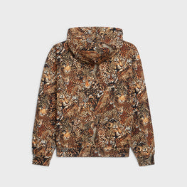 Men Loose Hoodie - Leopard