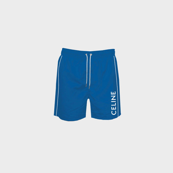 Men De Bain Piping Shorts - Royal Blue