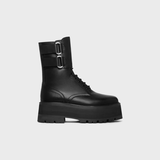 Men Lace-Up Boot with Cuff 70 - Black