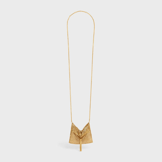 Women Pouch Necklace - Gold