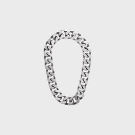 Men Chain Necklace - Silver